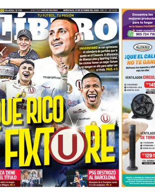Edición Impresa - Libero | Norte - Miercoles 21 de Octubre del 2026
