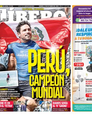 Edición Impresa - Libero | Lima - Viernes 23 de Octubre del 2026